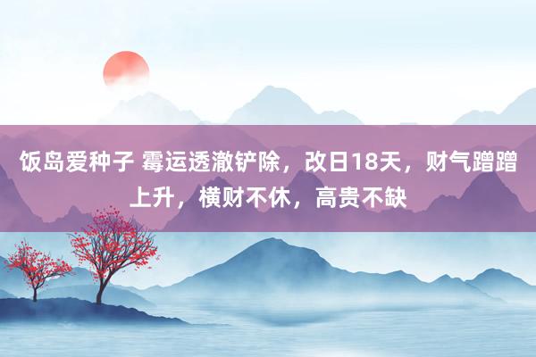 饭岛爱种子 霉运透澈铲除，改日18天，财气蹭蹭上升，横财不休，高贵不缺
