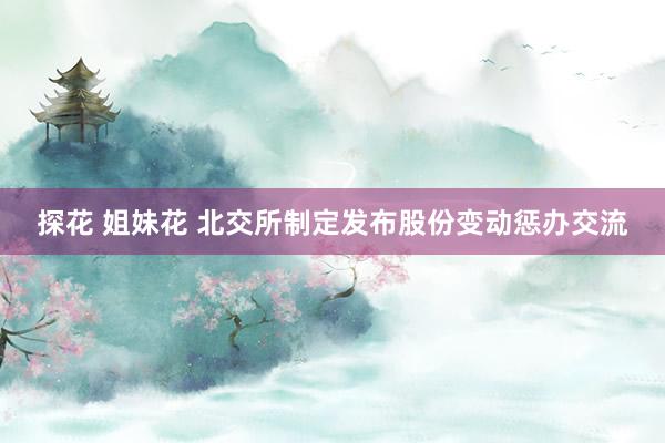 探花 姐妹花 北交所制定发布股份变动惩办交流